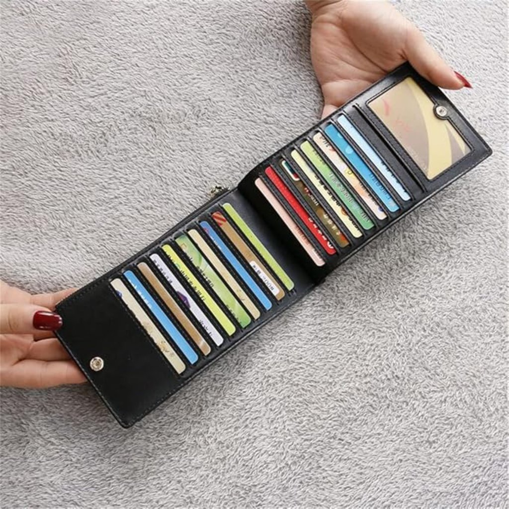 Thin Card Holder Womens LargeCapacity Wallet AllInOne Card Holder With More